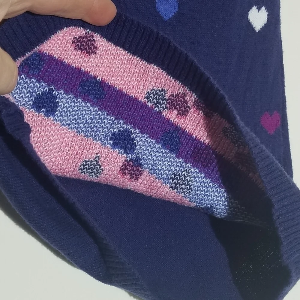 Old Navy Heart Sweater Knit Dress 3-6m